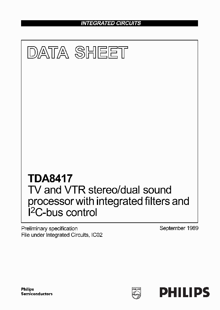 TDA8417_1712865.PDF Datasheet