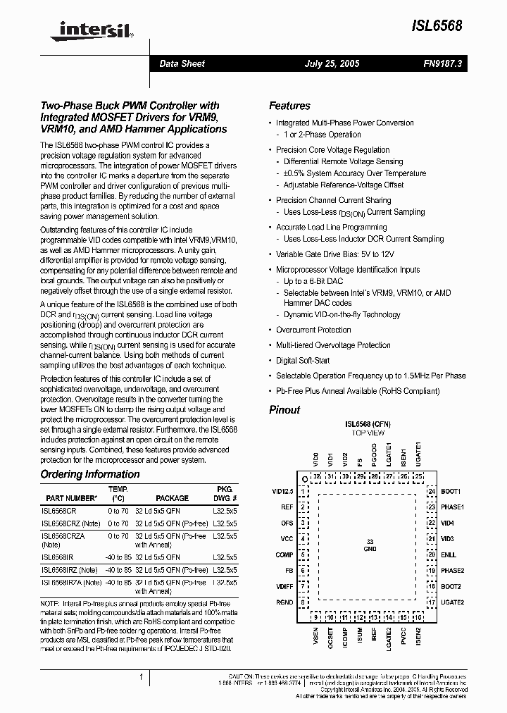 ISL6568_1366109.PDF Datasheet