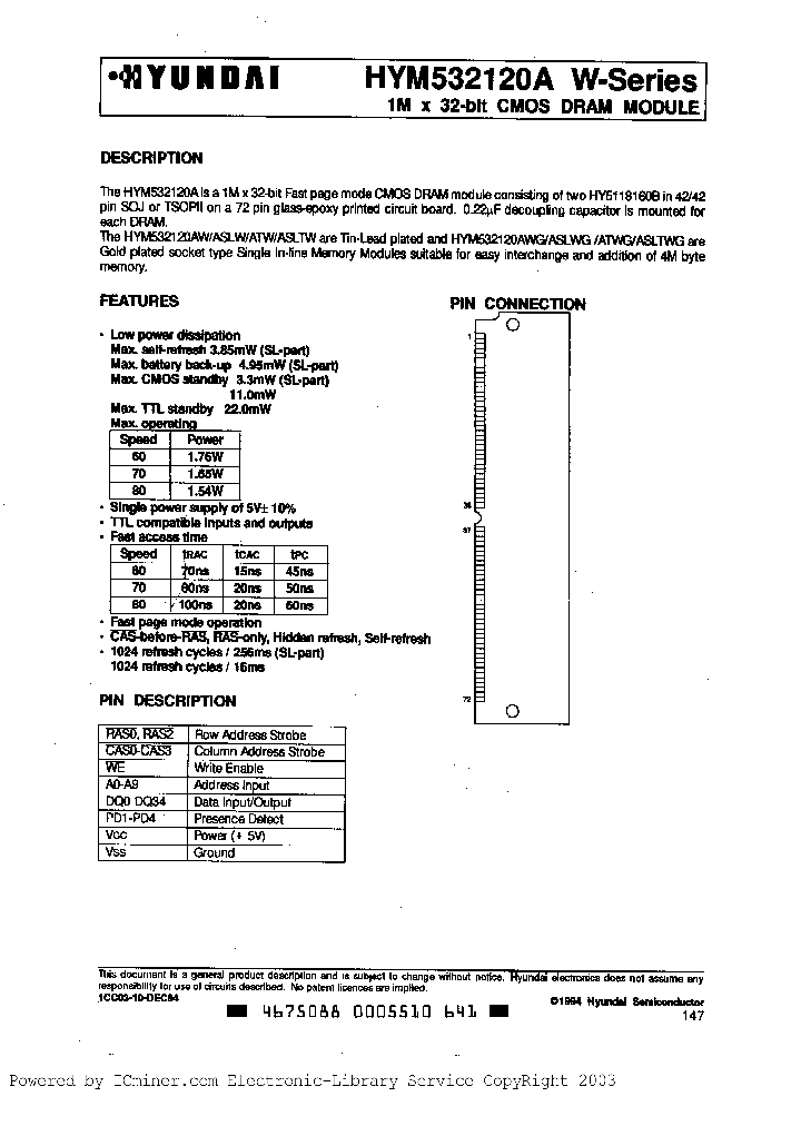 HYM532120AW-80_1378815.PDF Datasheet