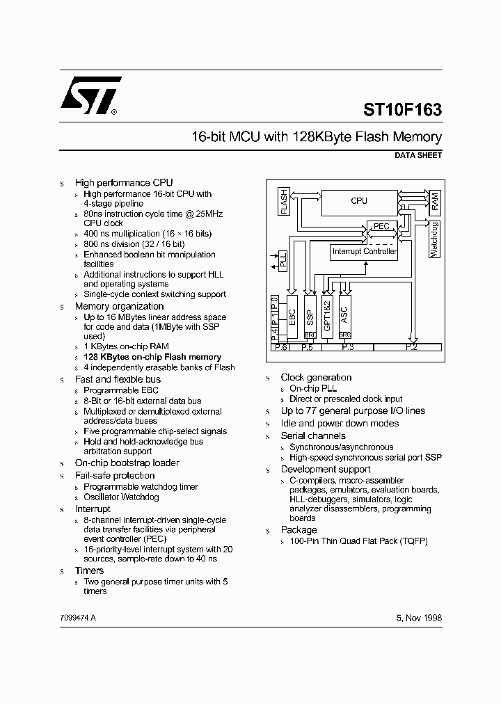 ST10F163_1381474.PDF Datasheet