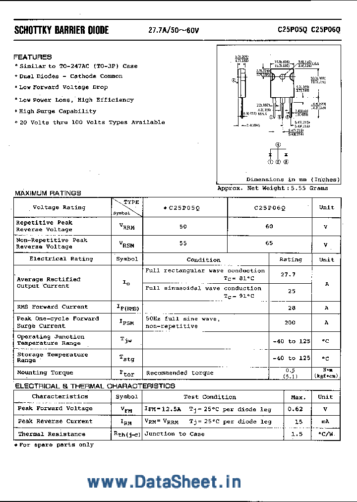 C25P05Q_1732604.PDF Datasheet