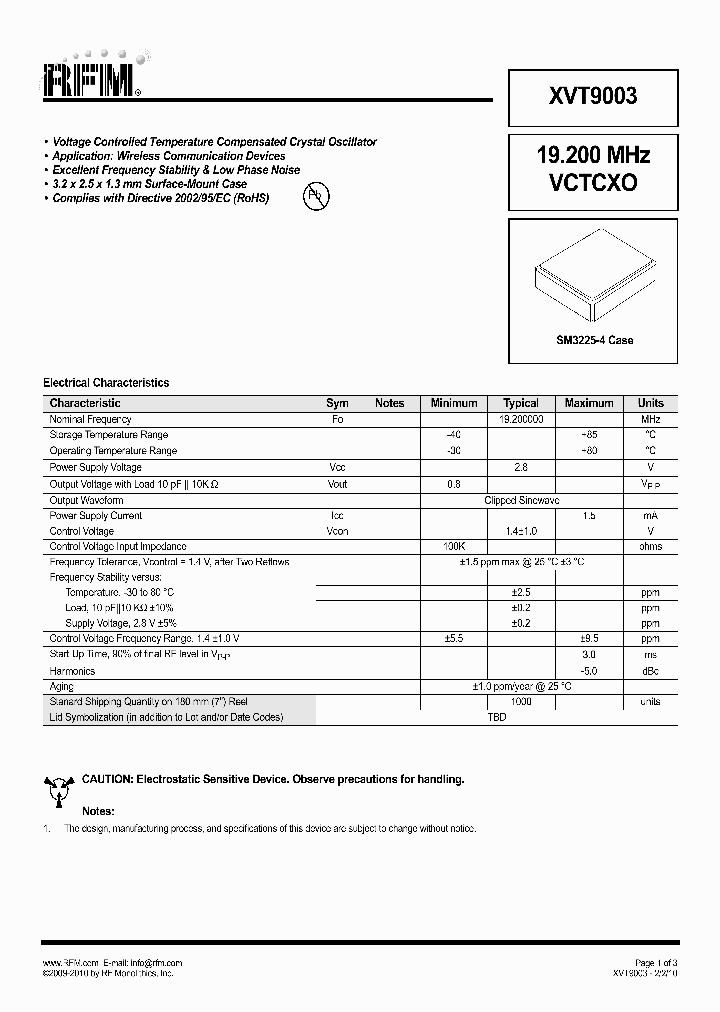 XVT9003_1451221.PDF Datasheet
