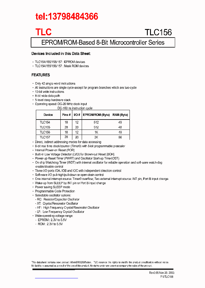 TLC156_1751238.PDF Datasheet