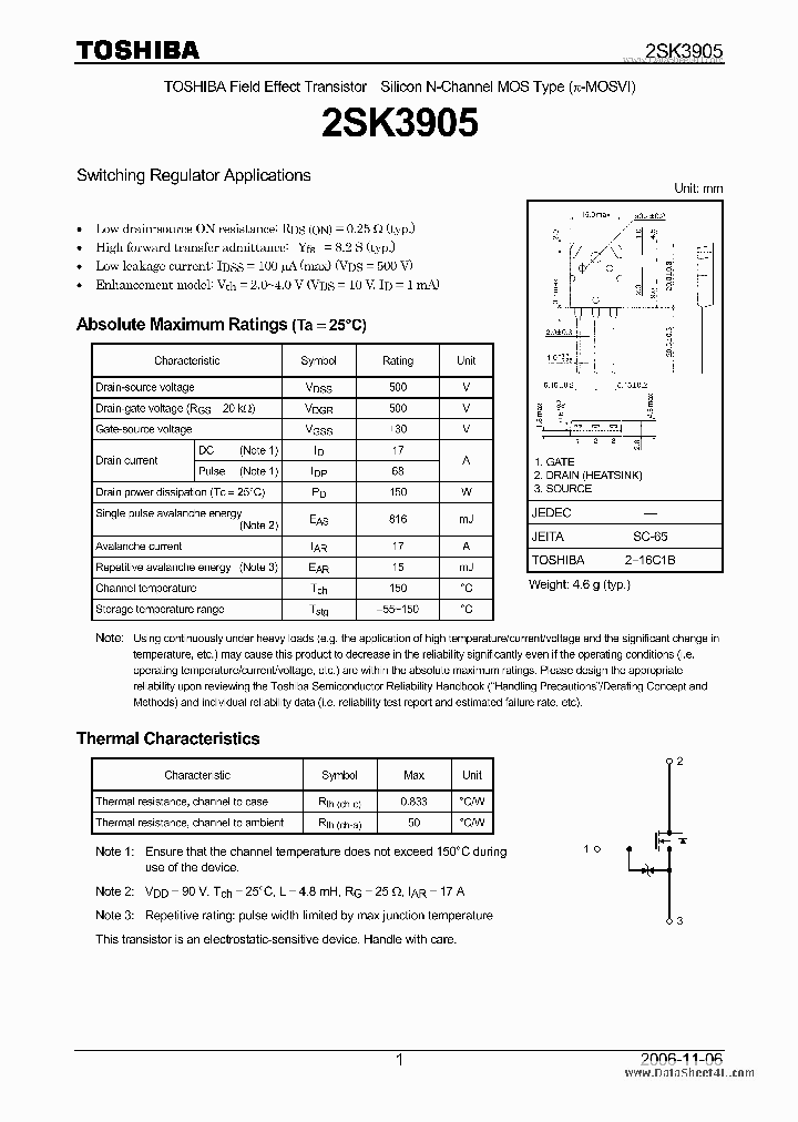 2SK3905_1776395.PDF Datasheet