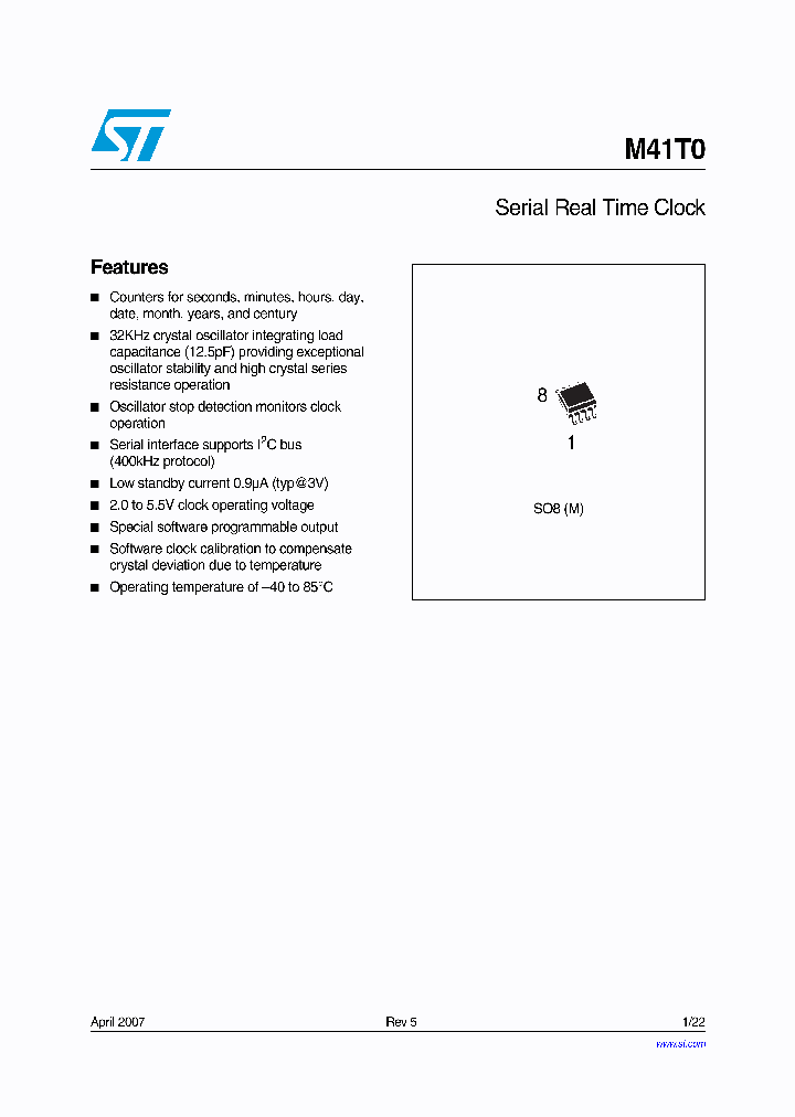 M41T0_1515054.PDF Datasheet