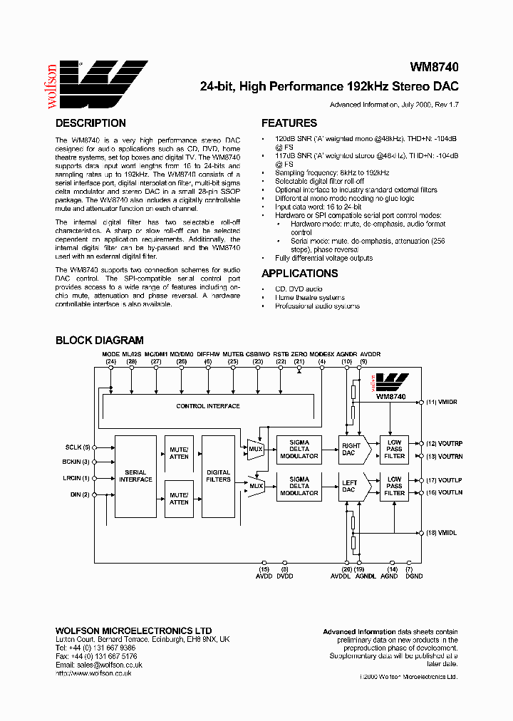 WM8740_1516453.PDF Datasheet