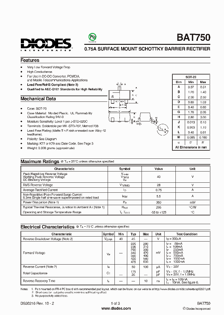 BAT750-7-F_1545685.PDF Datasheet