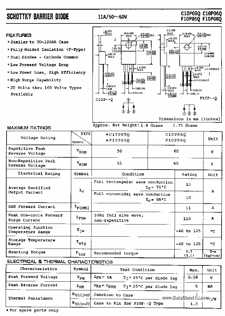 F10P05Q_1798212.PDF Datasheet