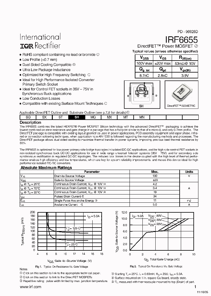 IRF6655_1576966.PDF Datasheet