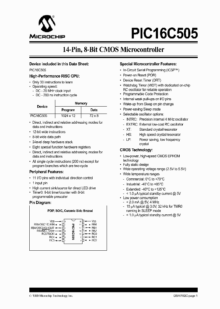 PIC16C505-04EJW_1614641.PDF Datasheet