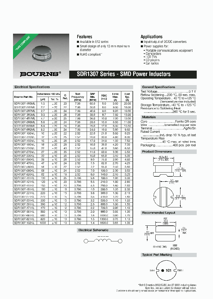 SDR1307-2R2ML_1617220.PDF Datasheet