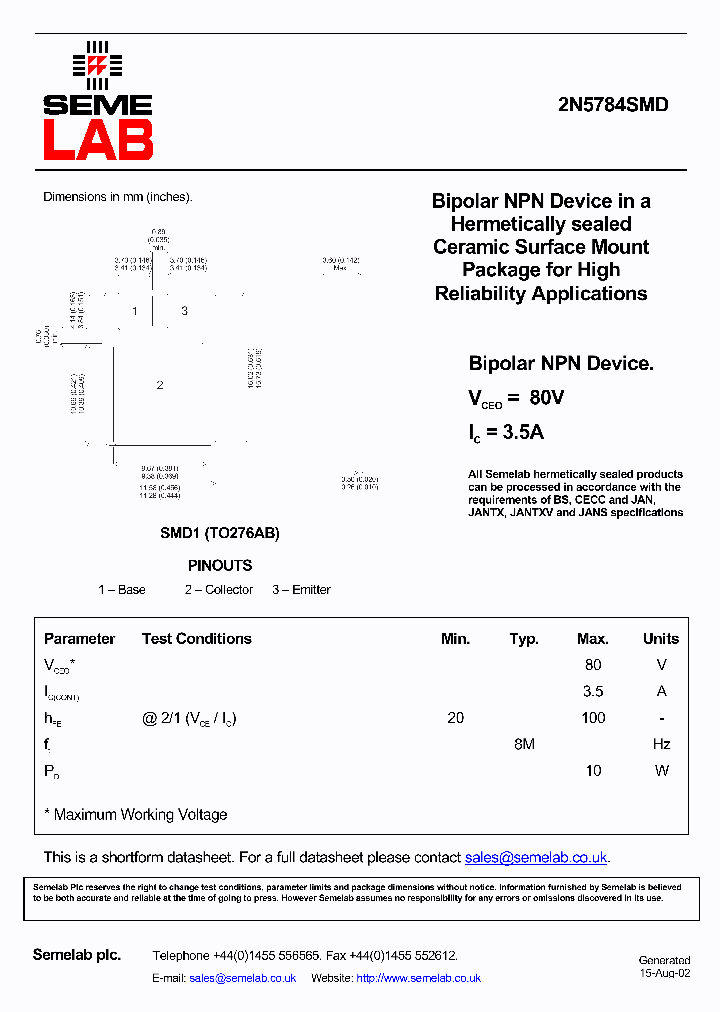 2N5784SMD_1823884.PDF Datasheet