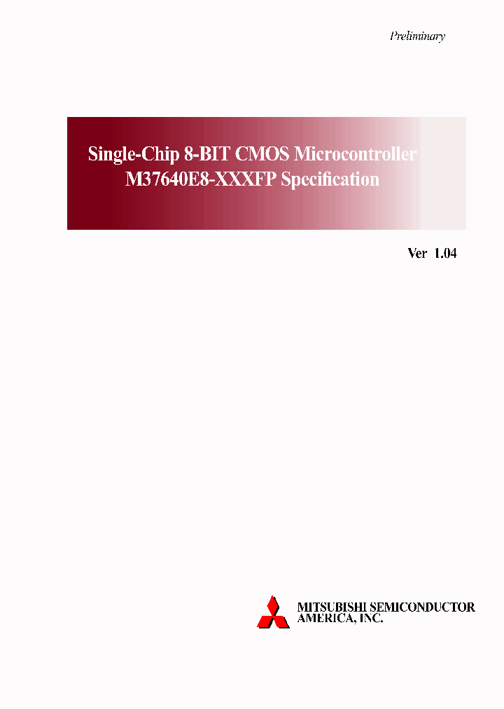 M37640E8FP_1855337.PDF Datasheet