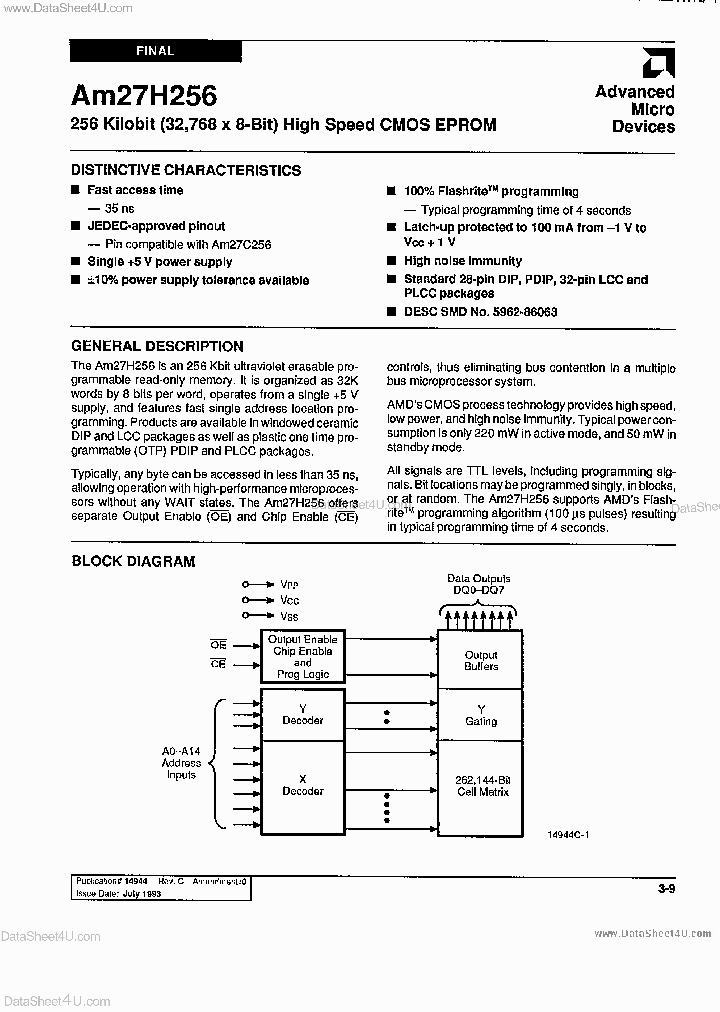 AM27H256_1856623.PDF Datasheet