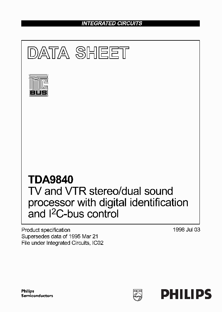 TDA9840_1856726.PDF Datasheet