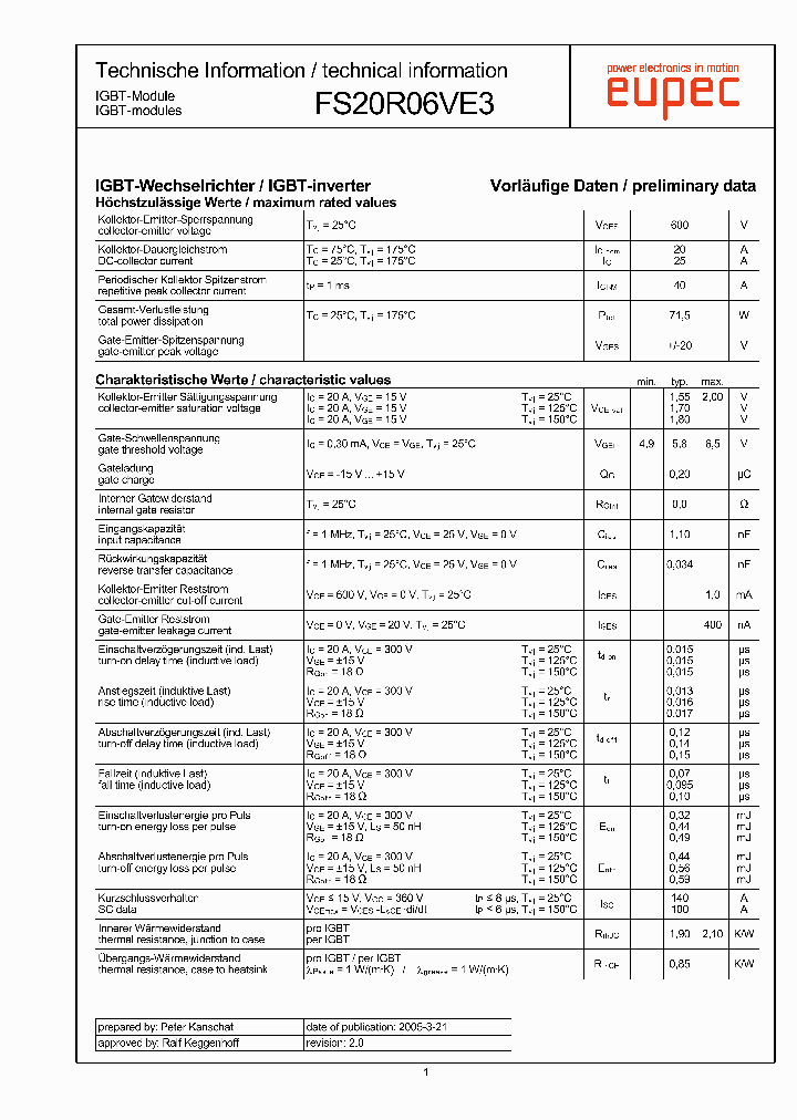 FS20R06VE3_1863686.PDF Datasheet