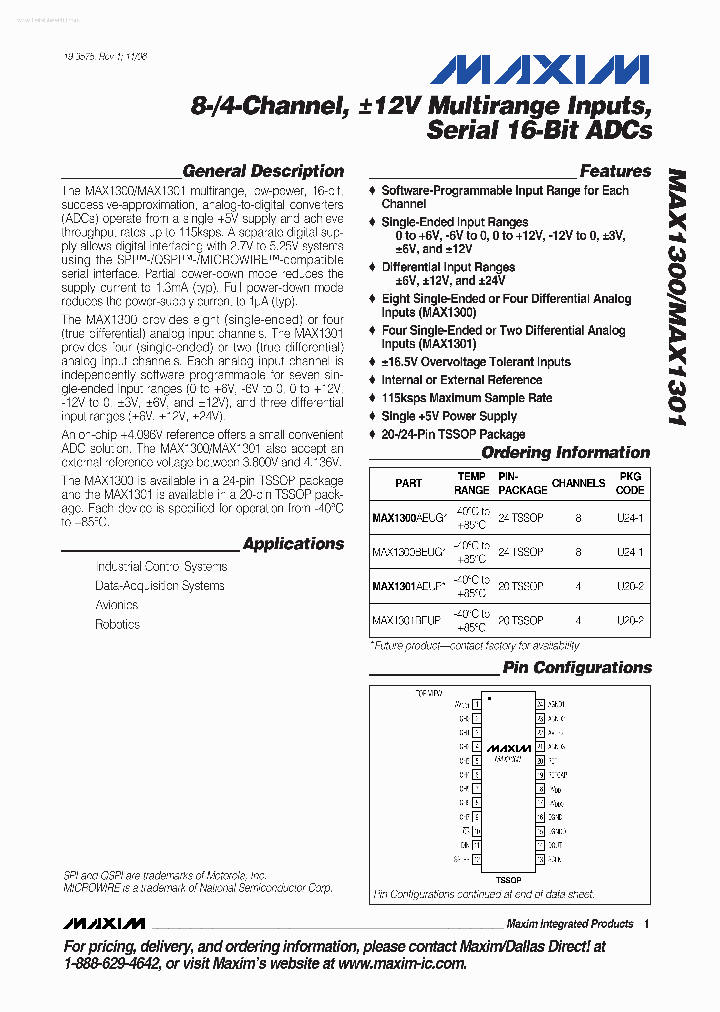 MAX1300_1864114.PDF Datasheet