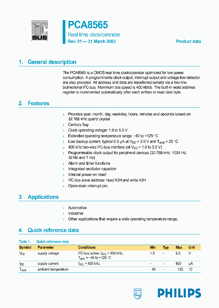 PCA8565_1882919.PDF Datasheet