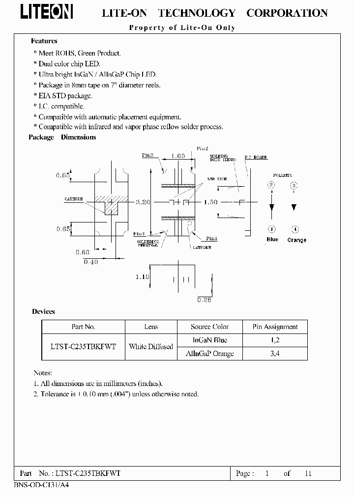 LTST-C235TBKFWT_1883552.PDF Datasheet
