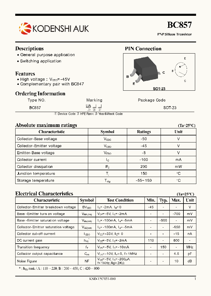 BC857_1888768.PDF Datasheet