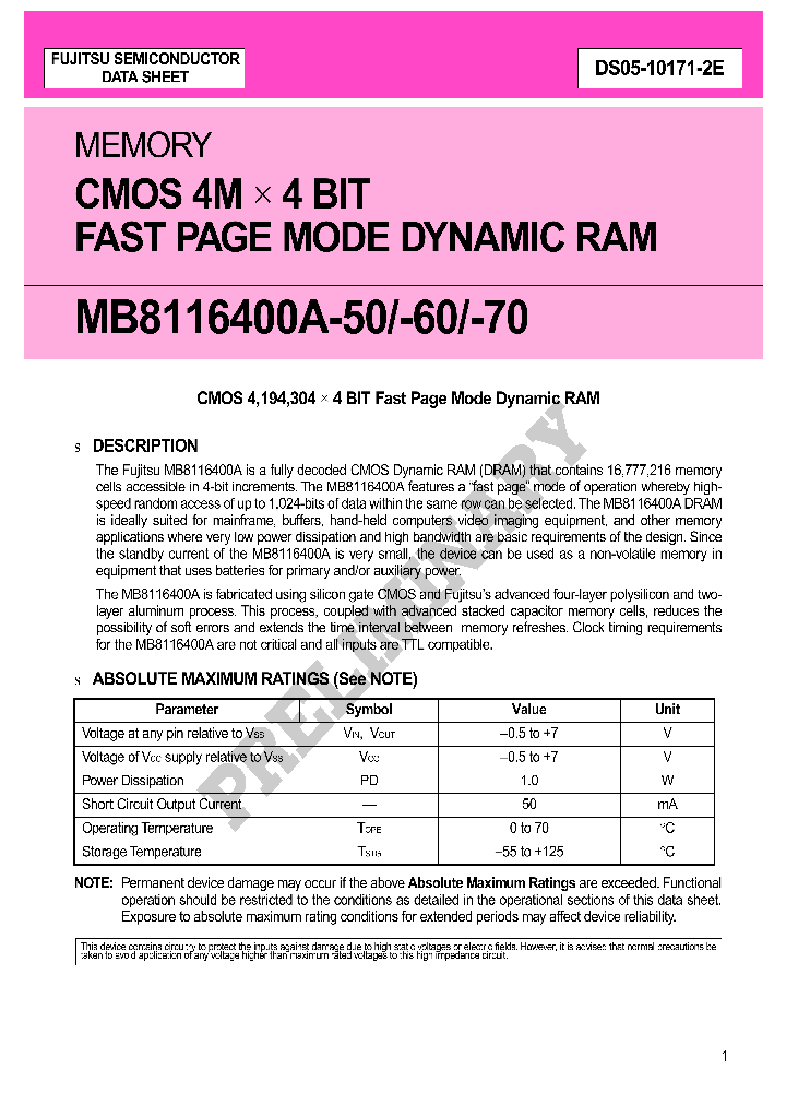MB8116400A-70_1746722.PDF Datasheet