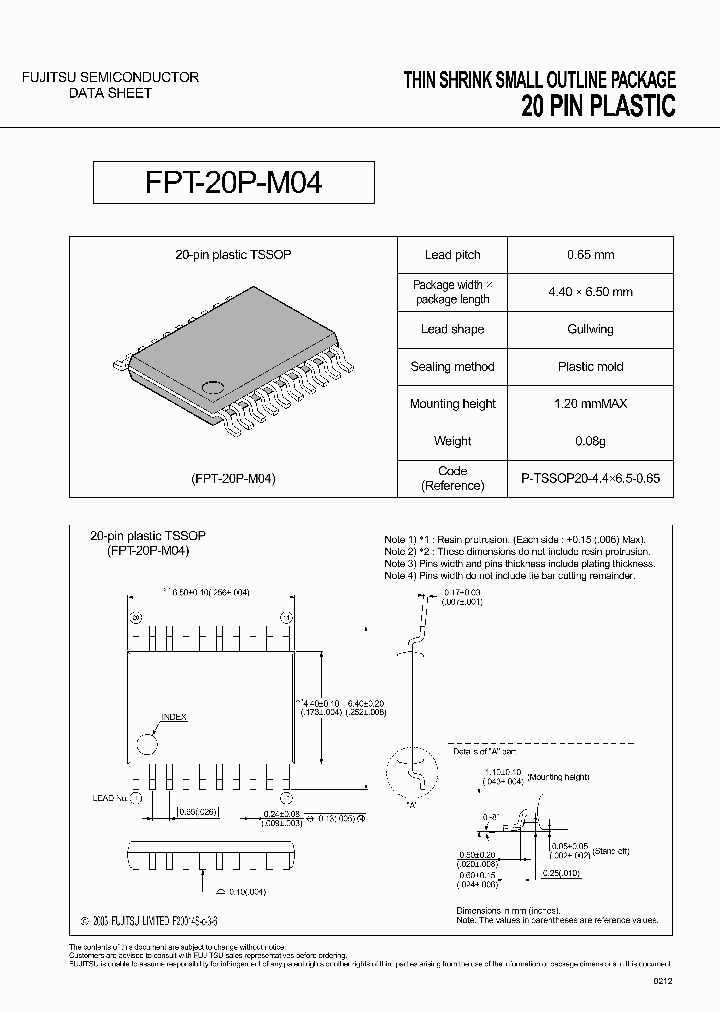 FPT-20P-M04_1760110.PDF Datasheet