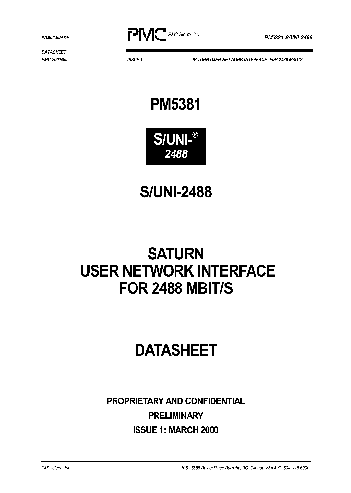 PM5381-BI_1781285.PDF Datasheet