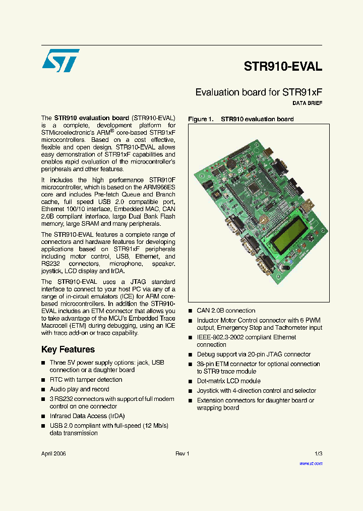 STR910-EVAL_1787179.PDF Datasheet