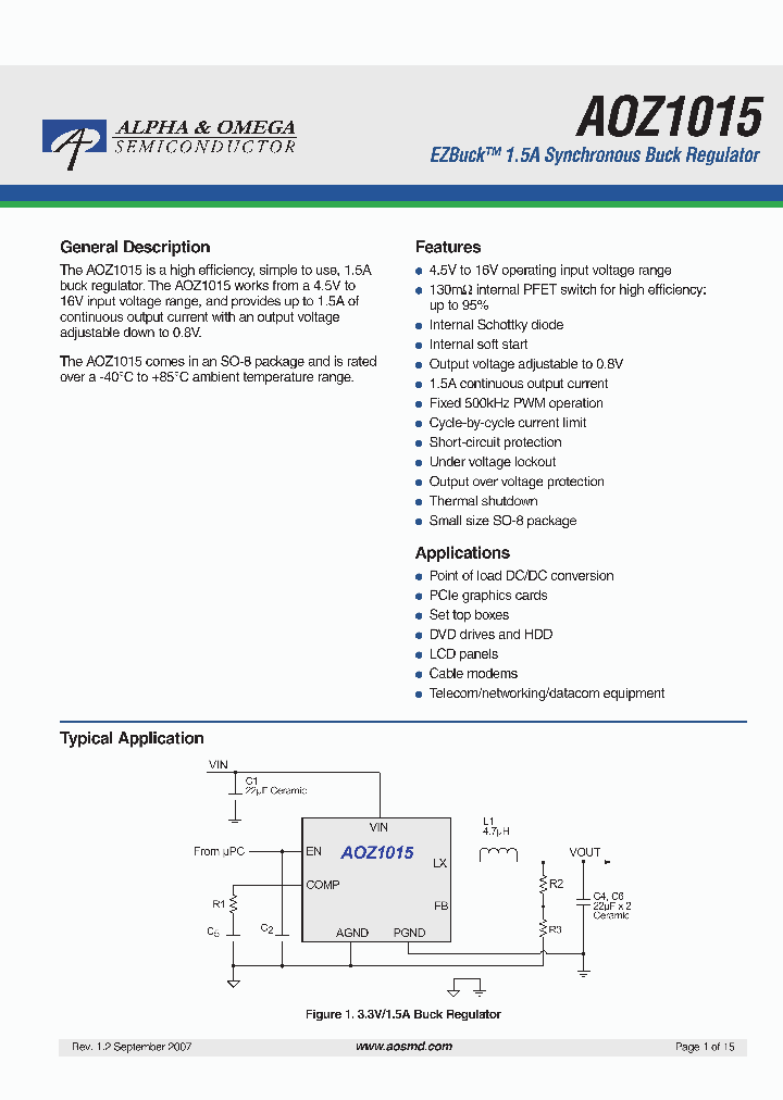 AOZ1015AI_1805284.PDF Datasheet