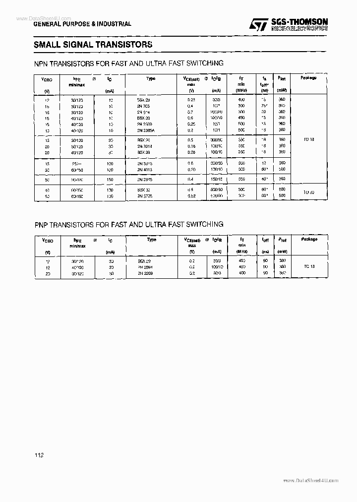 BSX29_1885941.PDF Datasheet