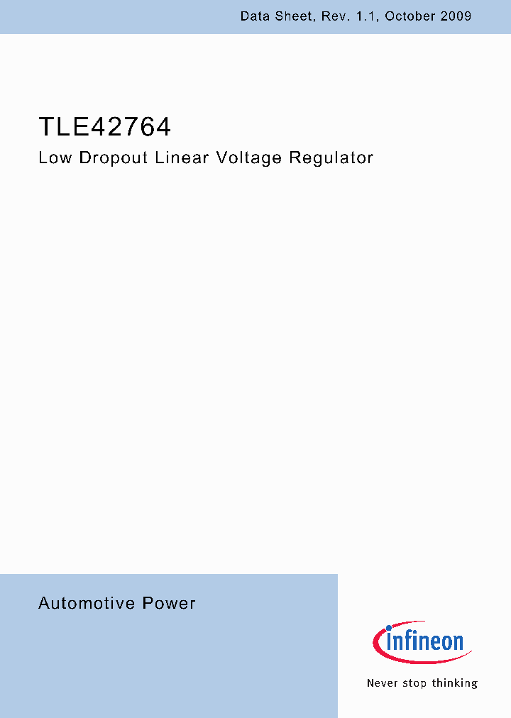 TLE42764DV50_1906330.PDF Datasheet