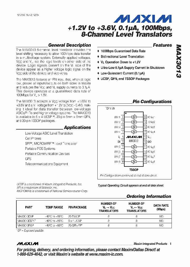 MAX3013_1907105.PDF Datasheet