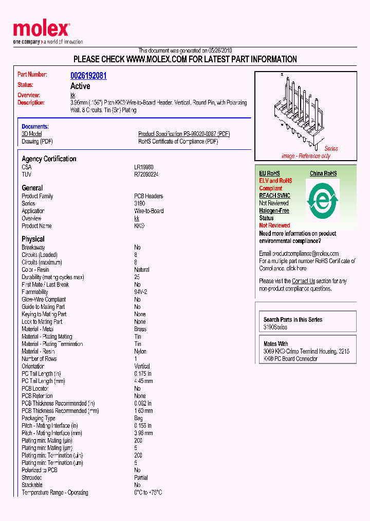 0026192081_1934896.PDF Datasheet