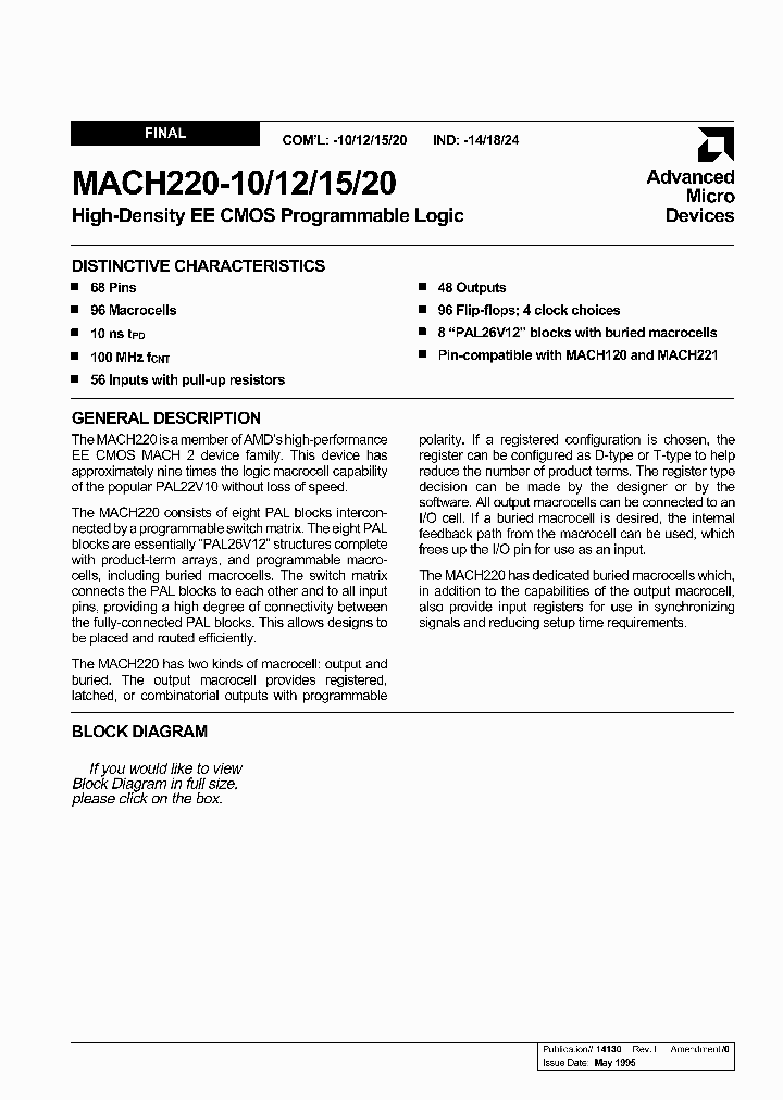 MACH220-20_1900621.PDF Datasheet