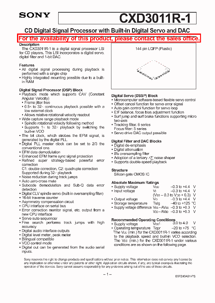 CXD3011R-1_1953125.PDF Datasheet
