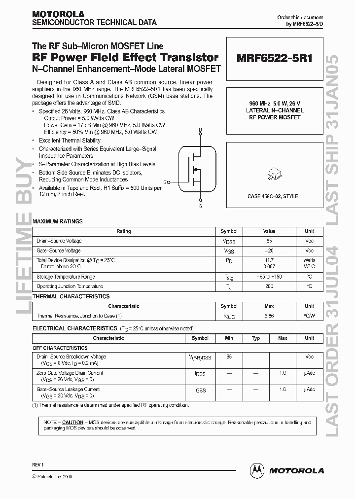 MRF65225D_1954887.PDF Datasheet