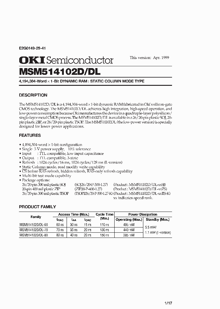 MSM514102D-60SJ_1925859.PDF Datasheet