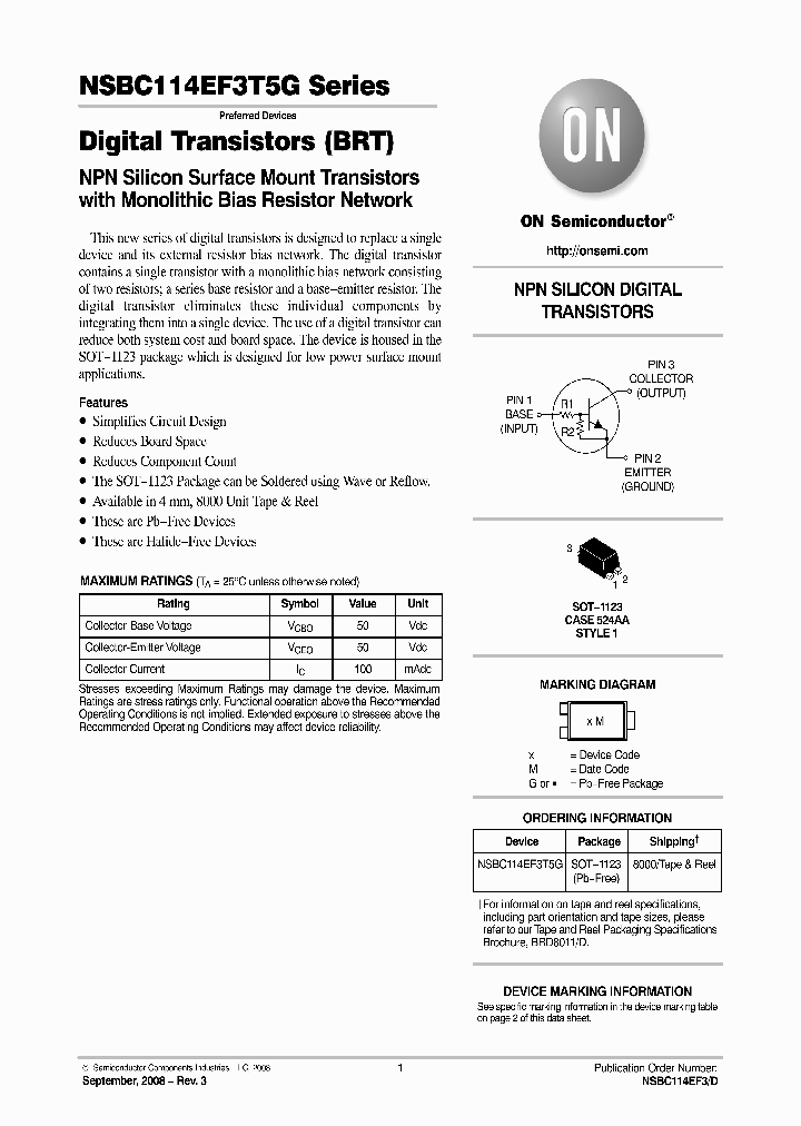 NSBC144EF3T5G_1932365.PDF Datasheet