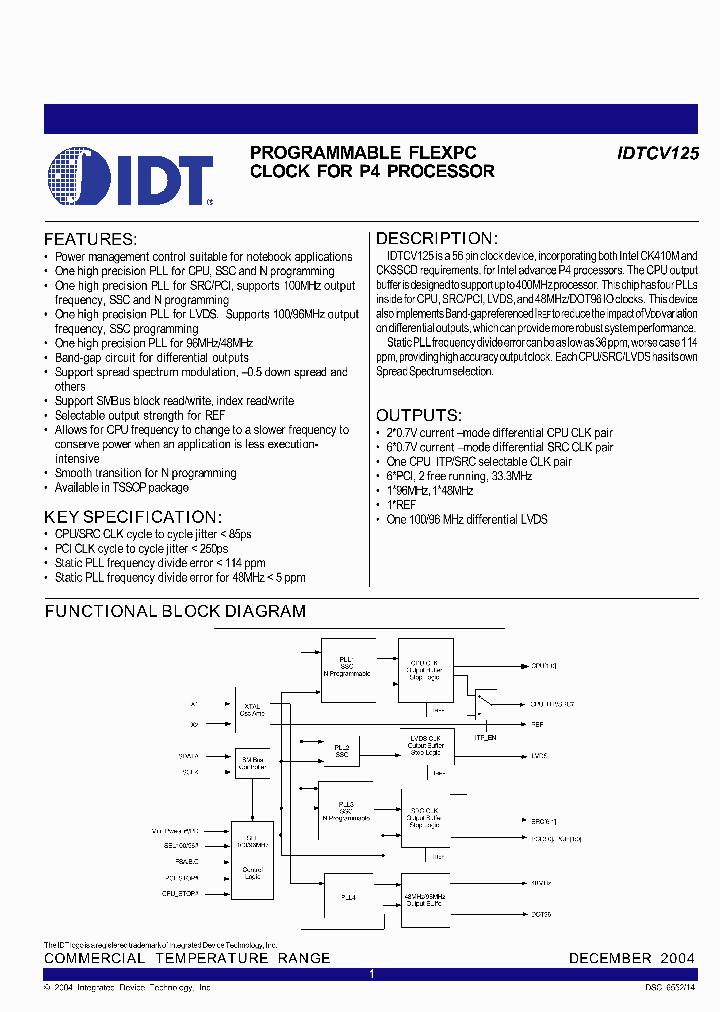 IDTCV125_1956413.PDF Datasheet