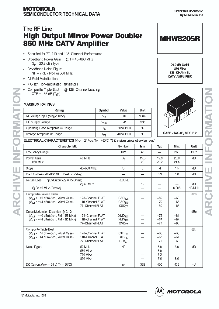 MHW8205RD_1963776.PDF Datasheet