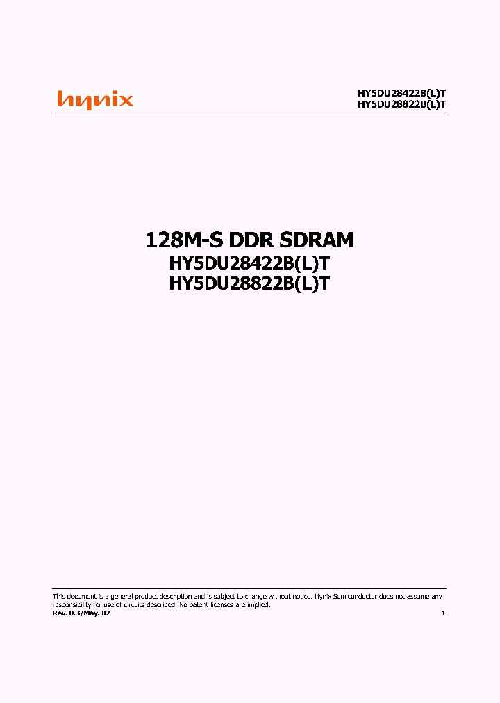 HY5DU28422BT-X_1966889.PDF Datasheet