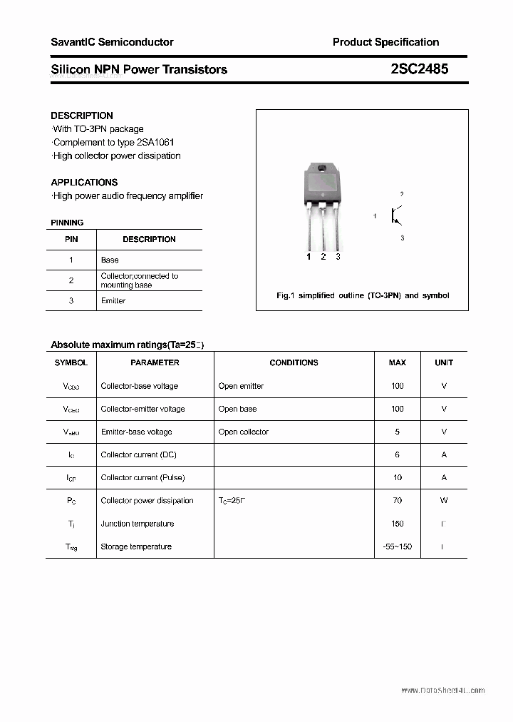 2SC2485_1977141.PDF Datasheet