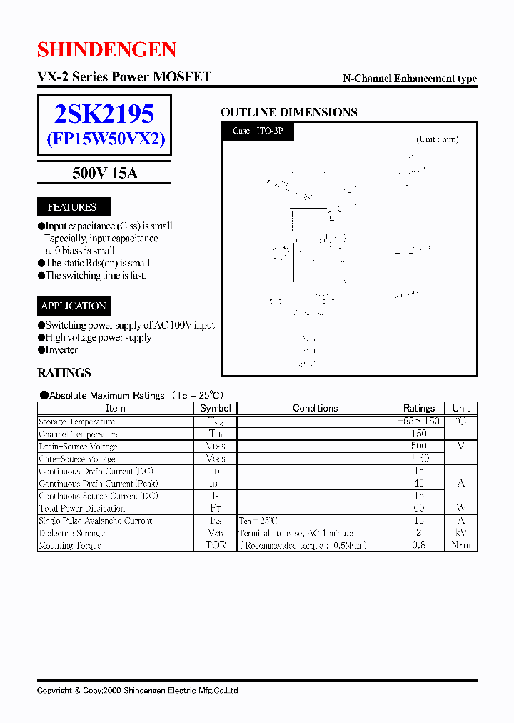 2SK2195_2015227.PDF Datasheet