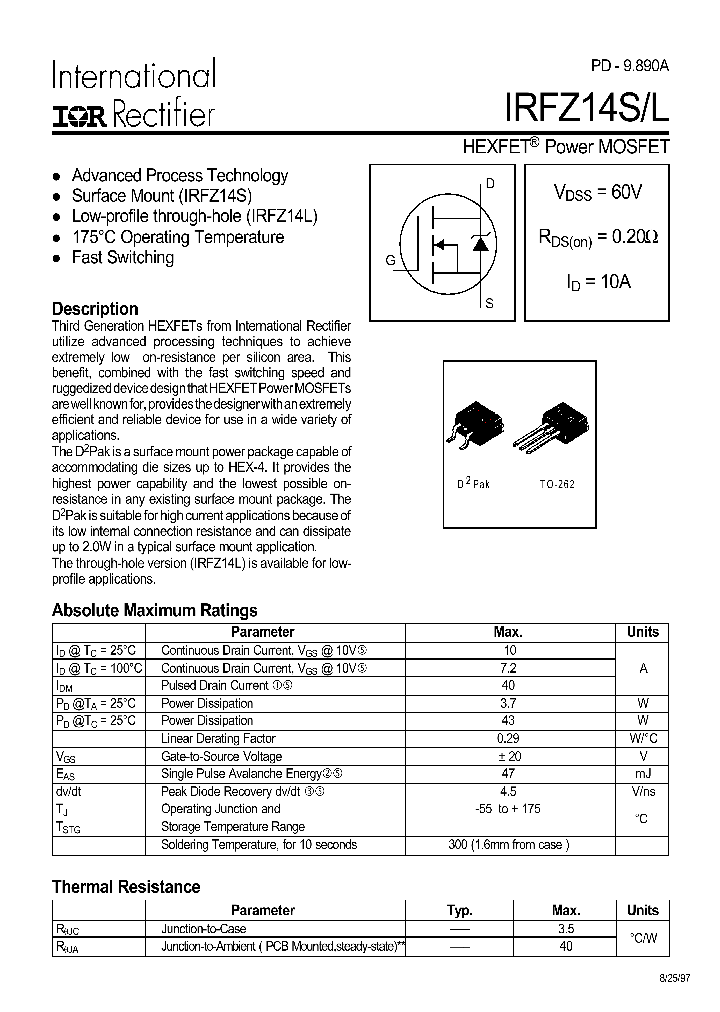 IRFZ14L_2017000.PDF Datasheet