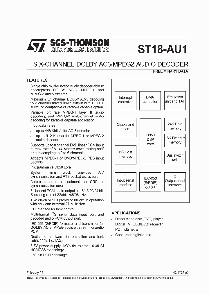 ST18-AU1_2021362.PDF Datasheet