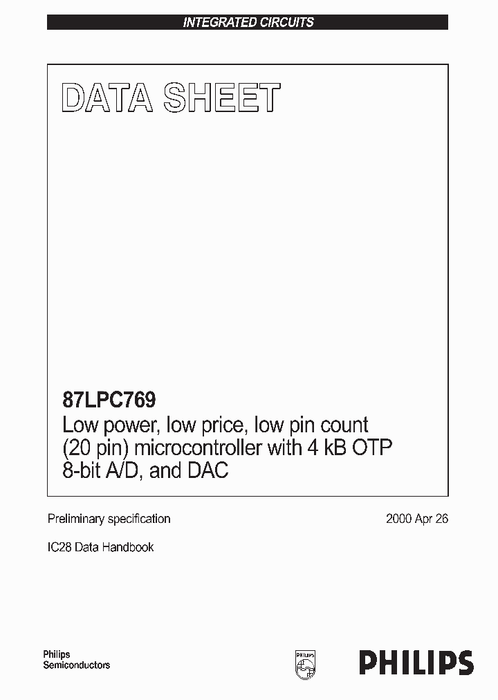 87LPC769_2028104.PDF Datasheet