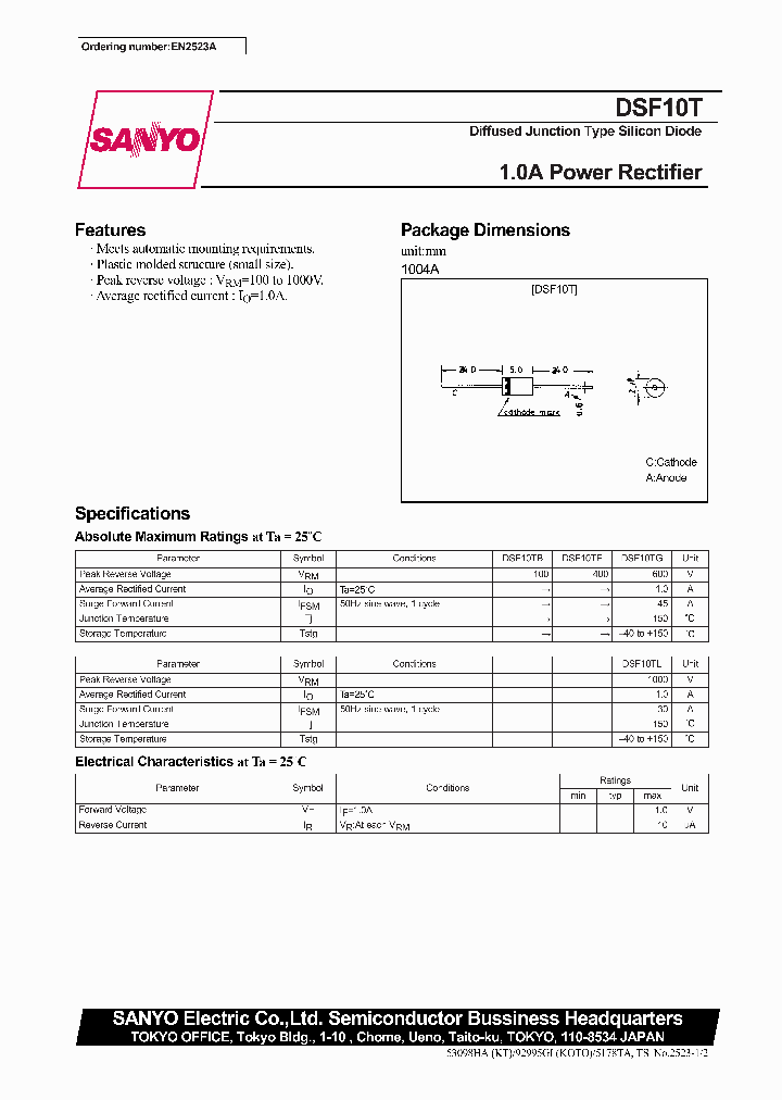 DSF10TL_2030031.PDF Datasheet