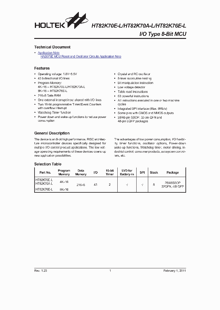 HT82K70A-L_2034987.PDF Datasheet