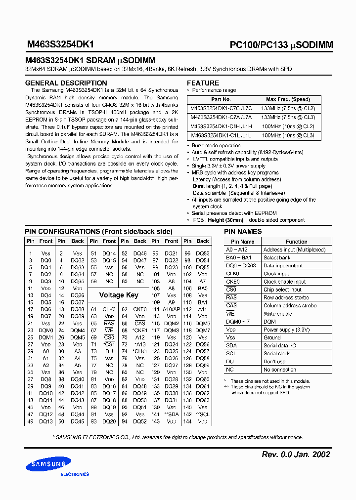 M463S3254DK1_2054014.PDF Datasheet