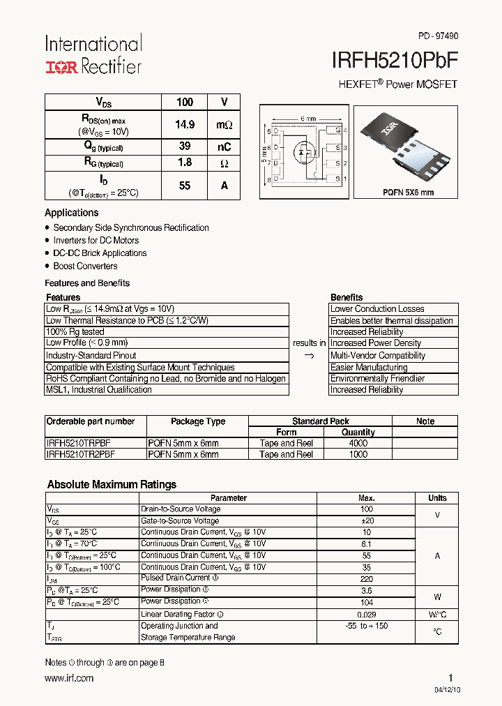 IRFH5210TR2PBF_2059688.PDF Datasheet